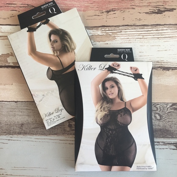 🎀 Queen Stretch Fishnet Lingerie Lace Dress NEW - Picture 5 of 5